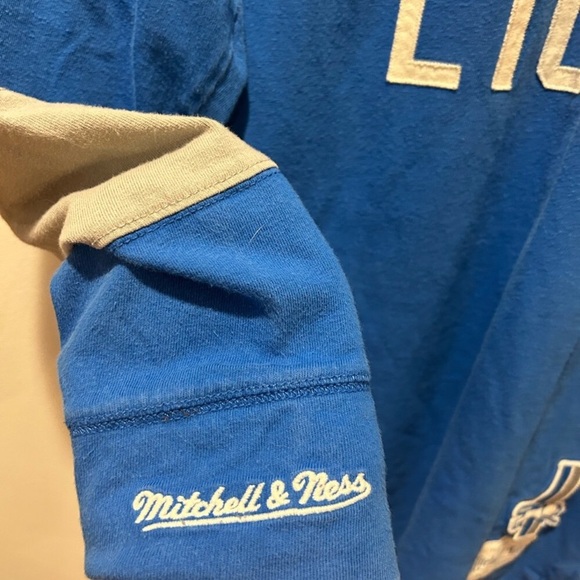 DETROIT NFL LIONS AUTHENTIC THICK WARM SWEATER MITCHELL&NESS 1953 LOGO MEDIUM - Picture 3 of 12